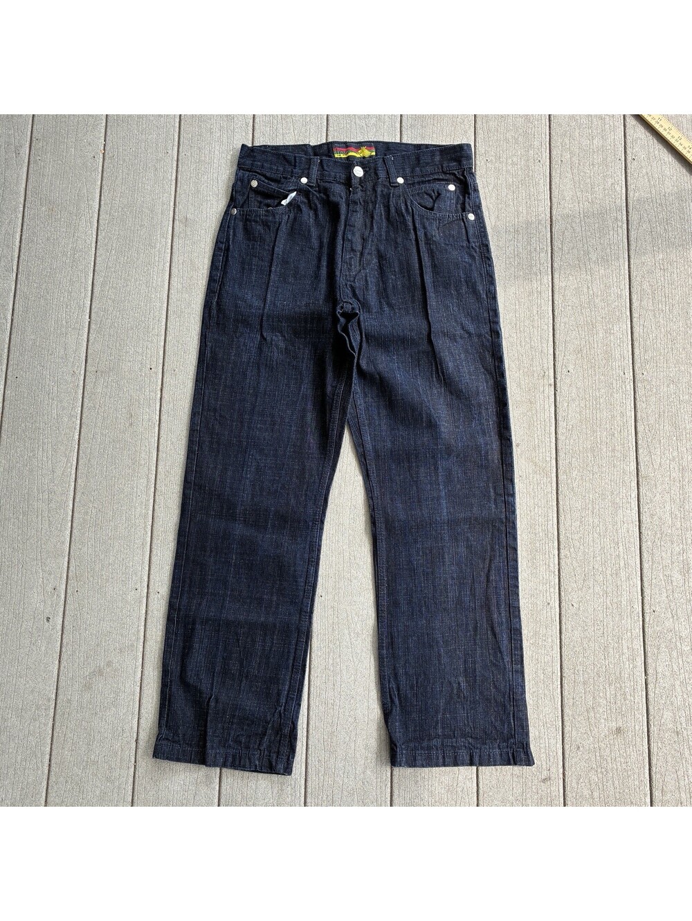 Evolution In Design Y2K Vtg Baggy Dark Wash Lion Jeans Men’s 34x32 100% Cotton